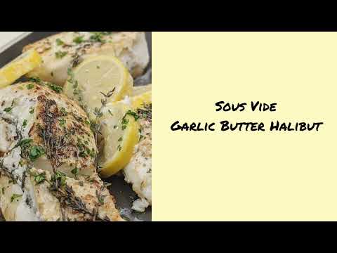 Sous Vide Garlic Butter Halibut #shorts