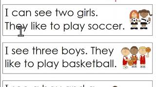 Very first sight word sentences 27 they