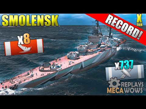 Smolensk | 8 Kills 187K Damage | World of Warships Gameplay 4k