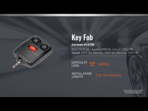 How to Program a Dorman Ford, Lincoln, Mercury Key Fob 13799