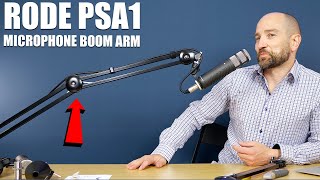 Video thumbnail for Rode PSA1 Microphone Boom Arm Review & Test by Geeky Nerdy Techy