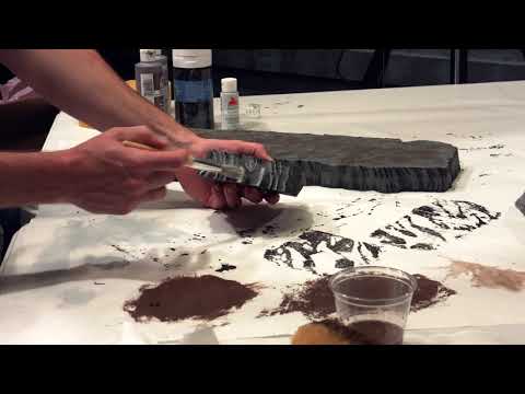 Crafting with Pink Foam - Rocky Mountain terrain part 3 - tabletop RPG terrain.