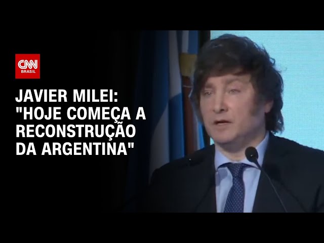 Javier Milei: "Hoje começa a reconstrução da Argentina" | CNN NOVO DIA