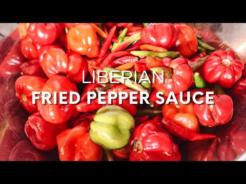 African Food | Fried Pepper Sauce Recipe | Liberian Recipes 🇱🇷