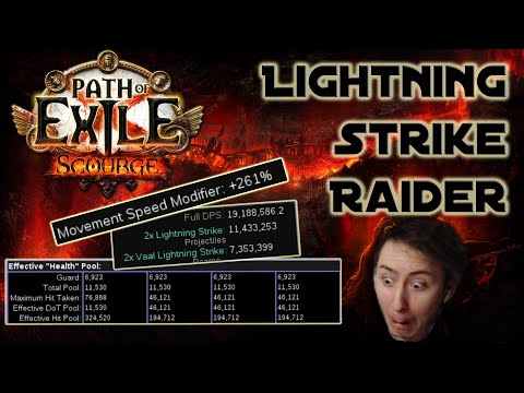 [PoE 3.16] Lightning Strike Raider - Fastest/Tankiest Build Yet!