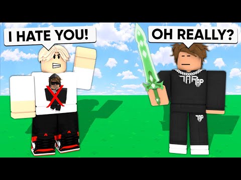 I Met My BIGGEST HATER.. So I 1v1'd Him! (Roblox Bedwars)