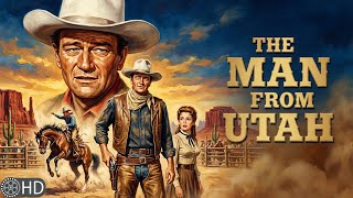 Download lagu John Wayne | Classic Film | A Lone Cowboy vs A Gang of Cheaters | The Man from Utah mp3