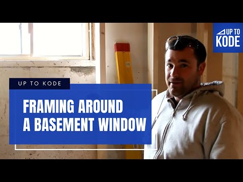 Framing Around a Basement Window - YouTube
