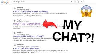Your ChatGPT Chats Leaked on Google? [UPDATE: Issue patched]
