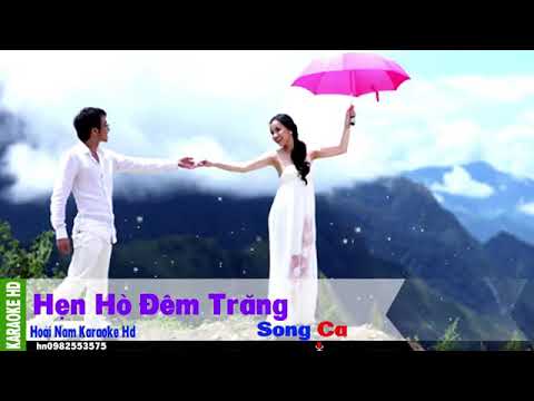 Hẹn Hò Đêm Trăng karaoke song ca Hoài Nam Bolero