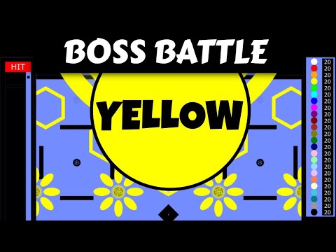 24 Marble Race Boss Battle : YELLOW (by Algodoo)