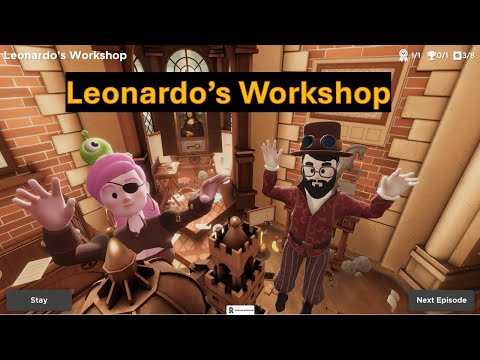 DGA Plays Co-Op: Escape Simulator - Leonardo's Workshop Walkthrough