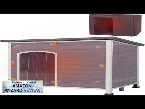 Aivituvin Dog House with Insulated Liner for Winter Waterproof Heated Dog Kennel Review