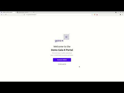 Gaia-X Portal SSI-Integration Demo