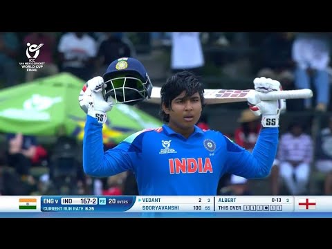 Watch: Vaibhav Suryavanshi Batting Today in U19 World Cup Final | Vaibhav Suryavanshi Century Today