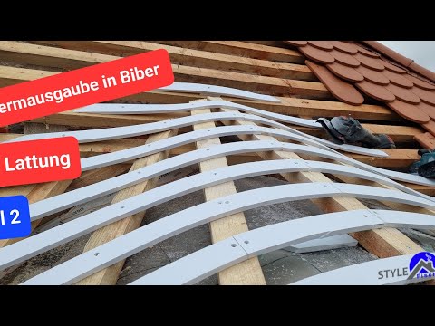 Fledermausgauben in Biber - Lattung und Deckung - Teil 2