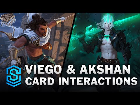 Viego and Akshan - Champion Expansion Card Special Interactions | Legends of Runeterra
