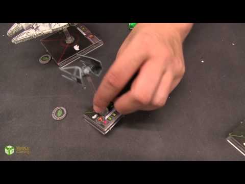 Millennium Falcon vs Tie Interceptors Star Wars X-Wing Battle Report- Jay Knight Batrep Ep 54