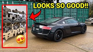 IM REBUILDING MY AUDI R8'S V8 ENGINE!! *IN DEPTH* PT2