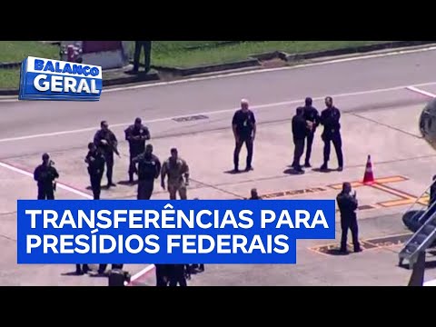 Polícia realiza transferência de sete líderes de facções criminosas do RJ para presídios federais