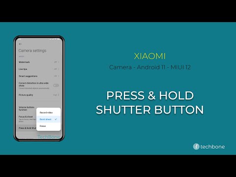 Press & hold Shutter release button - Xiaomi Camera [Android 11 - MIUI 12]