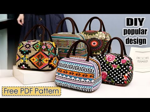 DIY ZIP HANDBAG IDEA SEW IN 20 MIN | Most Wanted Textile Bag Design Today