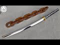 Forging a WAKIZASHI out of Rusted Iron CHAIN