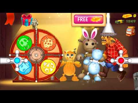 Talking Tom,Angela,Ginger in Crazy Machines | Kick the Buddy