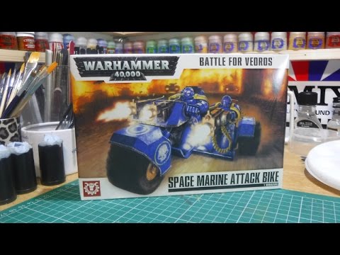 WARHAMMER 40K SPACE MARINE ATTACK BIKE UNBOXING