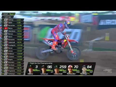 Tim Gajser is back at the top of his game, but Herlings takes the Win! #MXGPChina