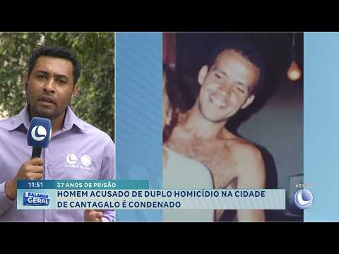 37 anos de prisão: Acusado de duplo homicídio em Cantagalo é condenado.