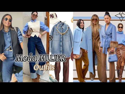 LOOKS CASUAL MODA MUJER / OUTFITS EN TENDENCIA COMBINACIONES MODERNAS SENCILLAS 2025