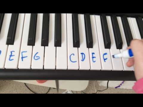 How to Label a 36 Key Piano