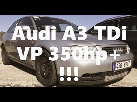 #DRAGRACE 402M AUDI A3 TDI VP 350HP+ BIG TURBO S200V@TIME 12.9s 189km/h MILOVICE 21.9.2019|VORY TDI