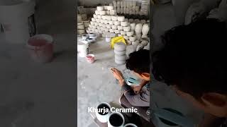 Ceramic pots manufacturing Khurja Pottery Wholesale Market