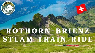 🇨🇭 Epic Steam Train Ride Through the Swiss Alps 🚂 | 4K HDR – Rothorn to Brienz Scenic Journey