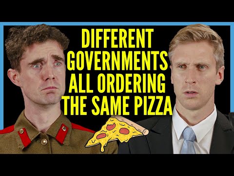 Různé formy vlády si objednávají pizzu