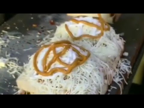Monster Sandwich😰😰 | Jumbo Cheese Sandwich Recipe | Street Food India #shorts #vegetarianeats