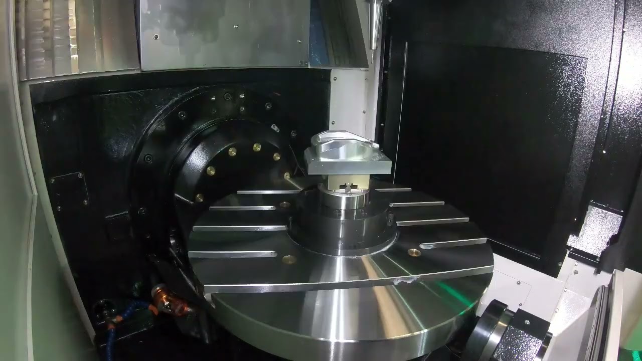 5-Axis CNC Machining Center in Motion | Process Simulation & Toolpath Demo