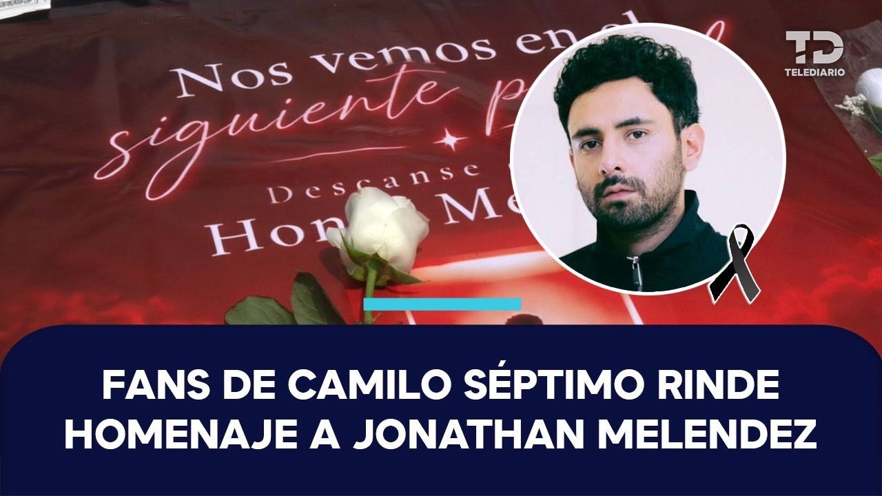 Fans de Camilo Séptimo dan el último adiós a Jonathan Meléndez con homenaje en CdMx