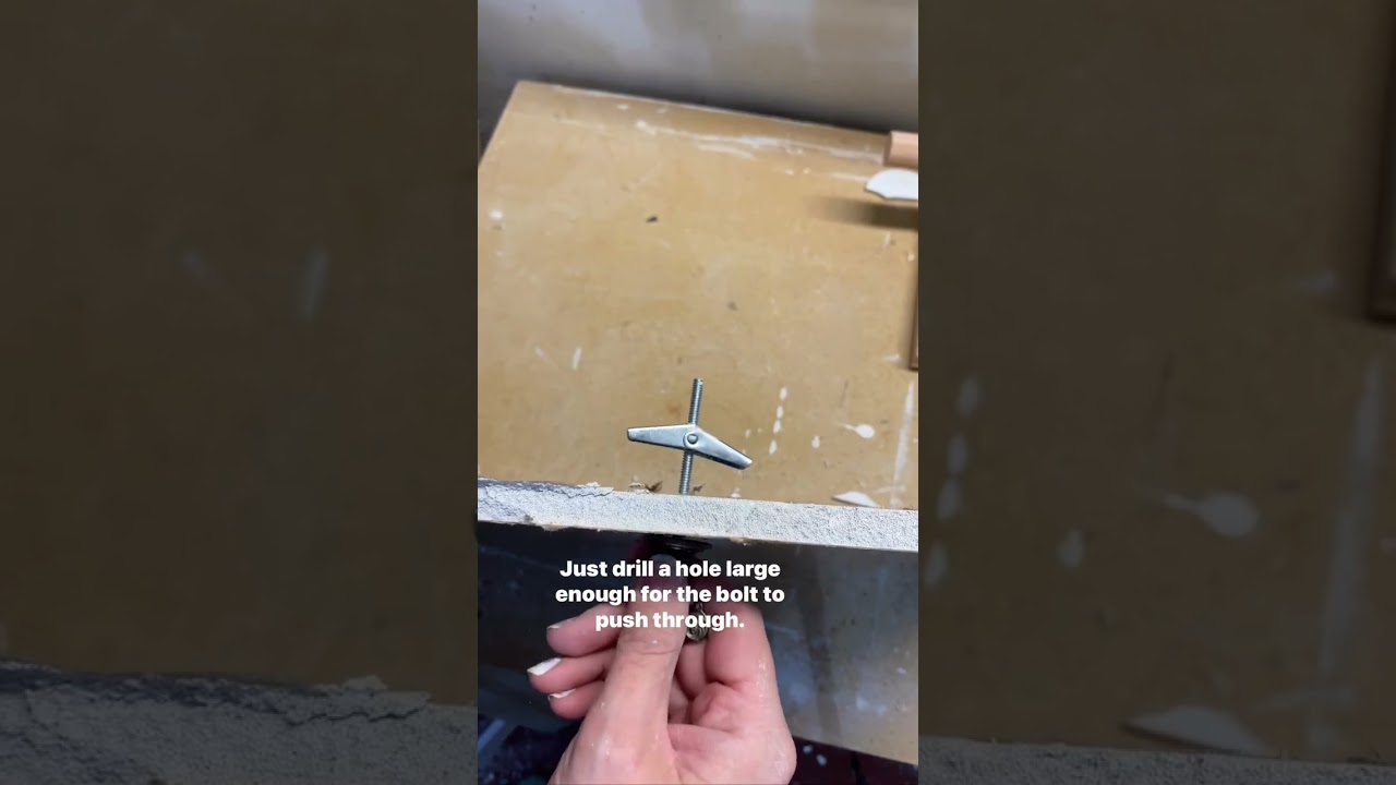 How to Hang Decor from the Ceiling with Toggle Bolts - #diytips #tooltips