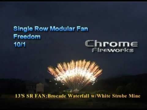 Freedom - 13's Fan Brocade Waterfall with White Strobe