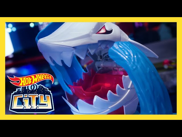 Video Teaser für Hot Wheels City l Robo-Hai-Angriff Spielset l Mattel