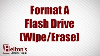 How to Format a Flash Drive (Wipe/Erase)
