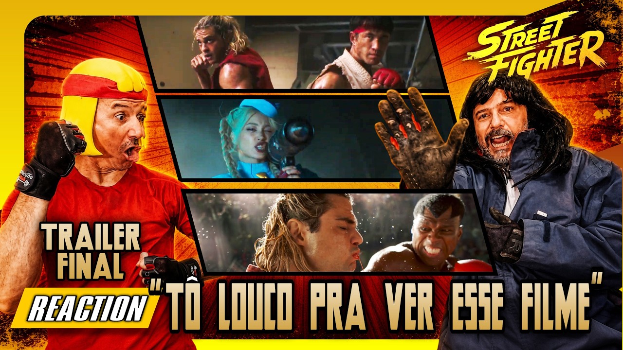 ESTAMOS LOUCOS PRA VER ESSE FILME 🔥 REAÇÃO AO TRAILER FINAL DE STREET FIGHTER #streetfighter
