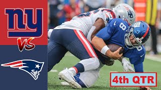 New England Patriots vs New York Giants Highlights 4th Qtr | NFL Preseason Week 1 | season 2022-23