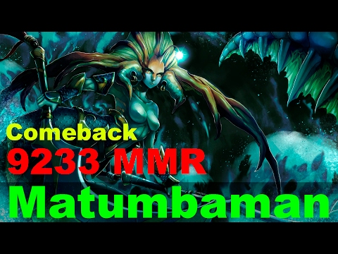 Matumbaman 9k mmr Naga Siren 7.02 comeback | pro Gameplay | Highlights — Dota 2 (2017)