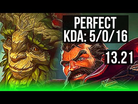 IVERN vs GRAVES (JNG) | 5/0/16, Rank 5 Ivern | EUW Challenger | 13.21