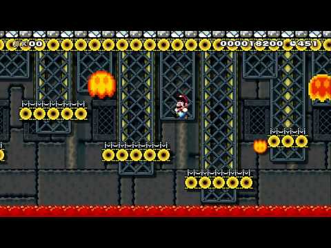 Expert 5-4 Boo's Mansion Castle by TheLaw ~ SUPER MARIO MAKER - NO COMMENTARY 1bf