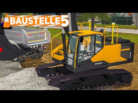 LS 17 Construction #5: Mit dem VOLVO Bagger Steine abbauen! | LS17 Mining and Construction deutsch